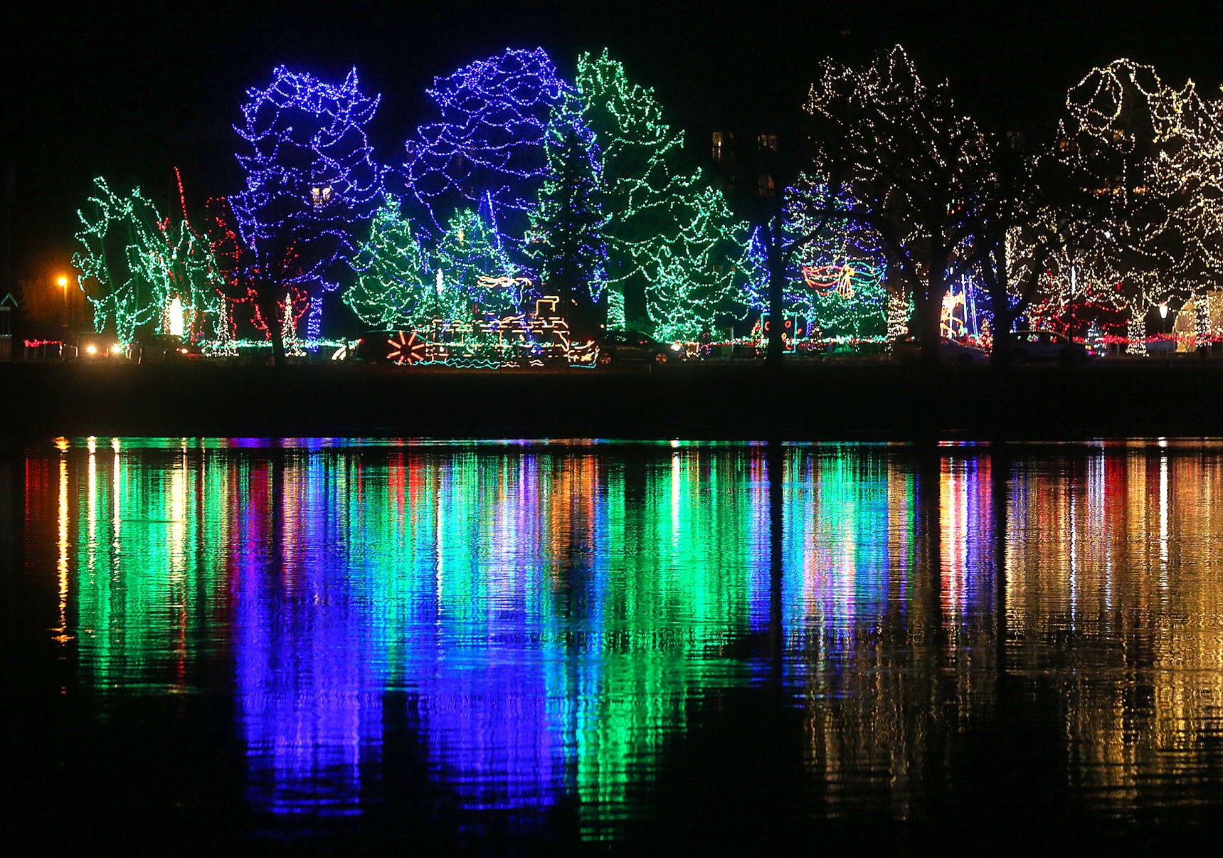 2019 Rotary Lights display in Riverside Park